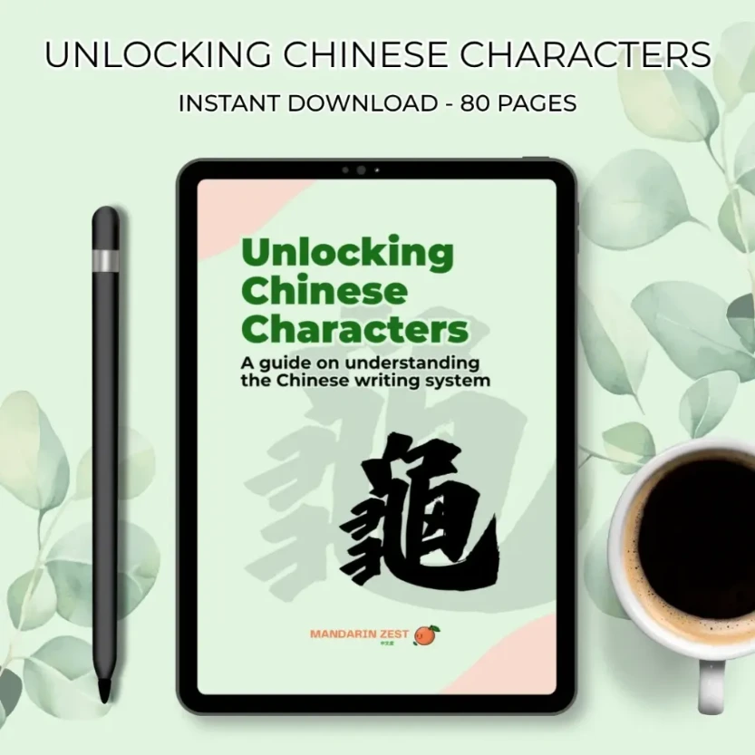 Unlocking Chinese Characters: A guide on understanding the Chinese writing system